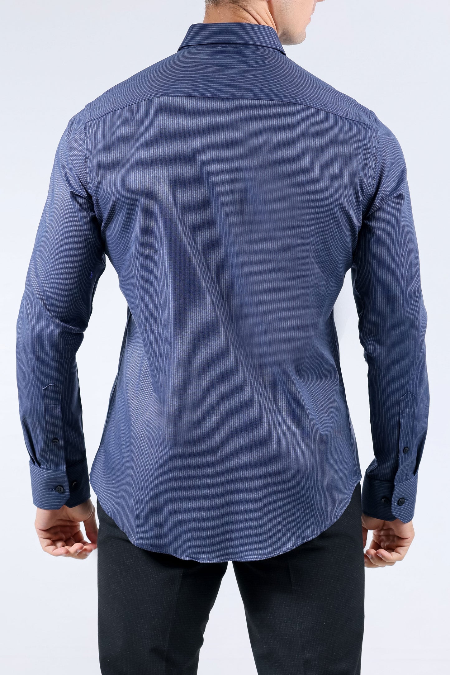 Crocodile Men Evening Slim Fit Shirt - Twlight