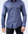 Crocodile Men Evening Slim Fit Shirt - Twlight