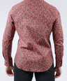 CROCODILE MEN EVENING SLIM FIT FS SHIRT-BURN RED