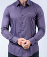 Crocodile Men Evening Slim Fit Shirt - Garnet