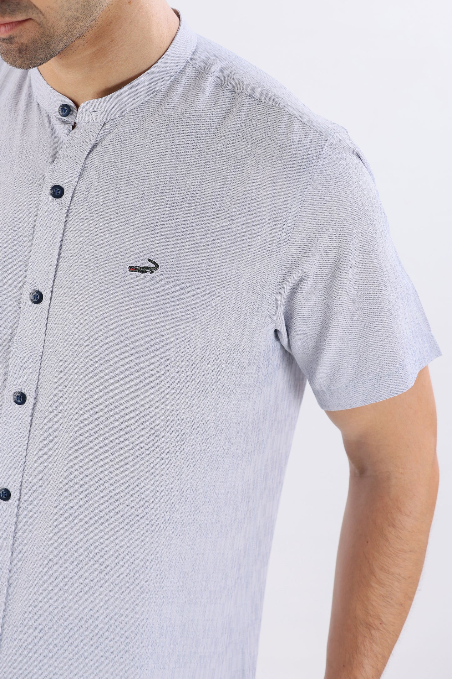 Crocodile Semi Casual Sport Fit Hs Shirt Arctic