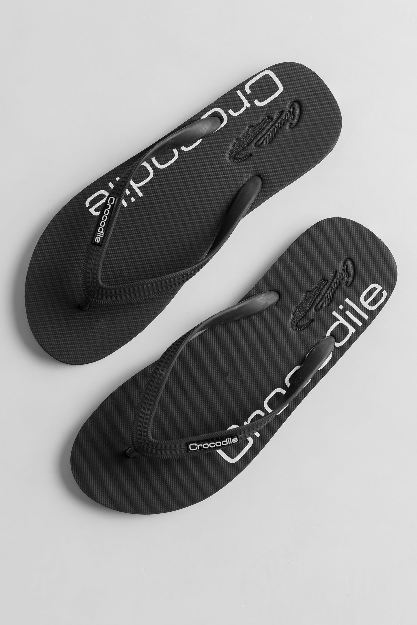 Crocodile Flip Flop-Black