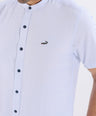 Crocodile Semi Casual Sport Fit Hs Shirt Blue - Baby Blue
