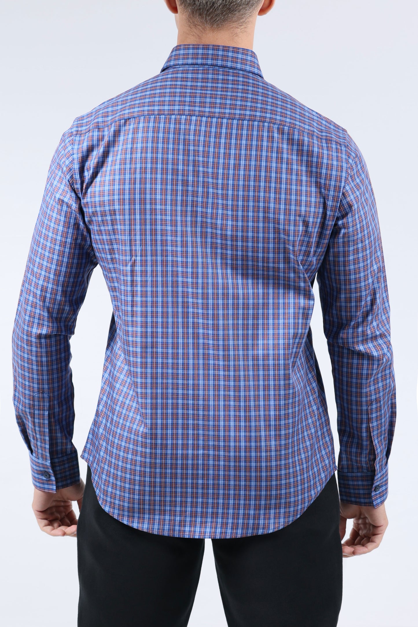 CROCODILE MEN SEMI CASUAL SLIM FIT FS SHIRT-FAIENCE