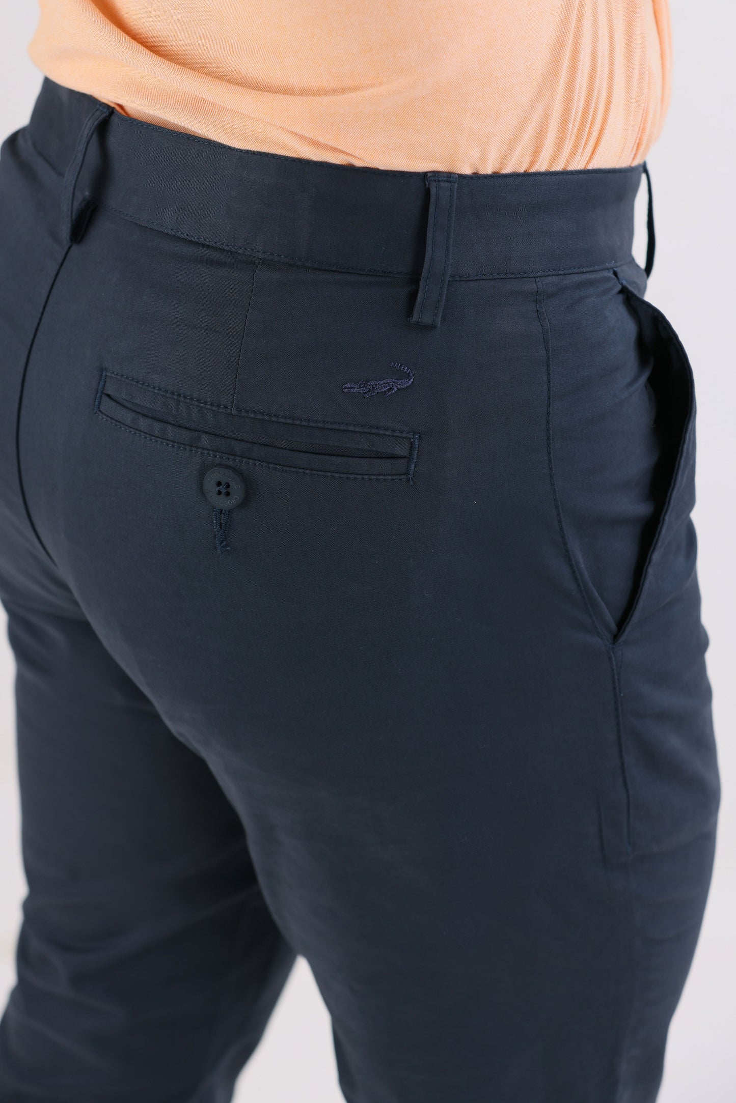 Crocodile Mens Slim Fit Chino Navy