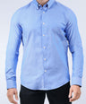CROCODILE MEN SEMI CASUAL SLIM FIT FS SHIRT- BABY BLUE