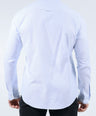 CROCODILE MEN SEMI CASUAL SLIM FIT SHIRT-CASHMERE BLUE