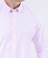 CROCODILE MEN SEMI CASUAL SLIM FIT FS SHIRT-PINK