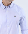 CROCODILE MEN SEMI CASUAL SLIM FIT SHIRT-POWDER