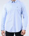 CROCODILE MEN SEMI CASUAL SLIM FIT FS SHIRT-DREAM BLUE