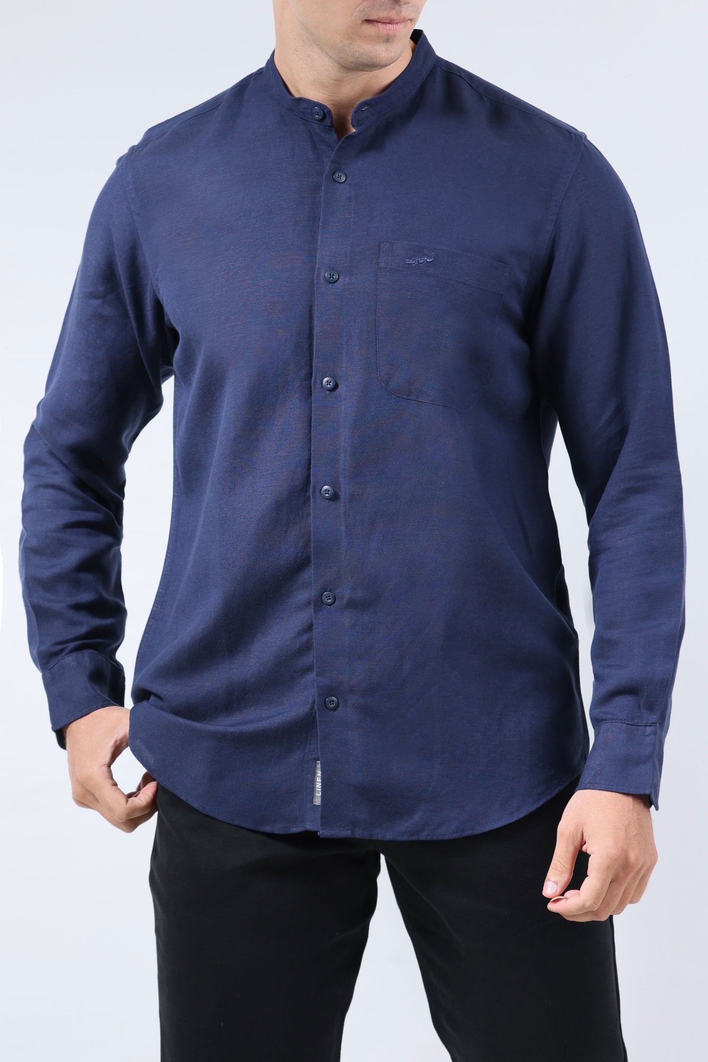 CROCODILE MEN SEMI CASUAL REGULAR FIT FS SHIRT-MOONLIGHT