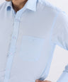 Crocodile Slim Fit Formal Fs Shirt Blue - Cashmere Blue