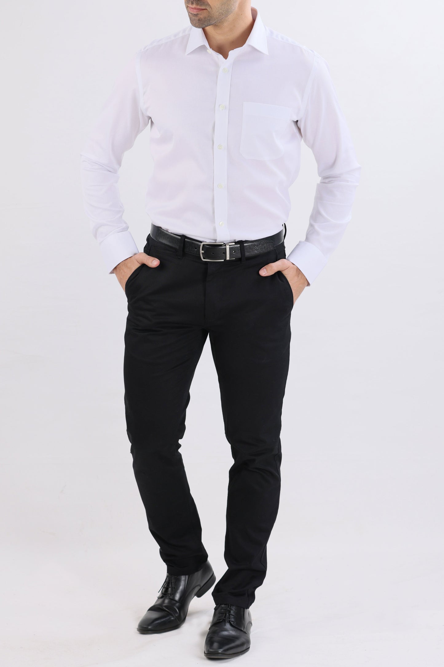 Crocodile Slim Fit Superior Formal Fs Shirt White