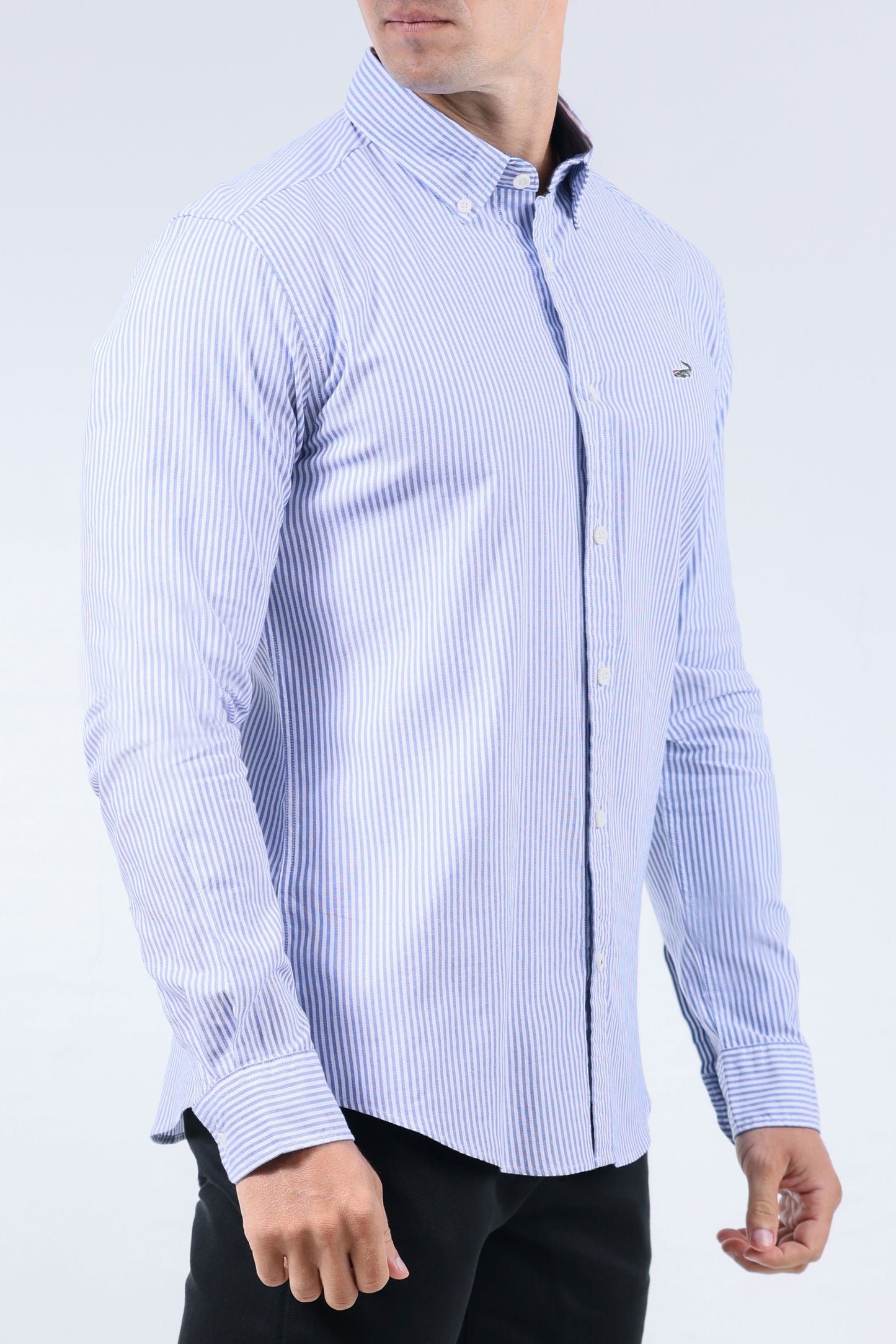 CROCODILE MEN SEMI CASUAL SLIM FIT SHIRT-TRUE NAVY