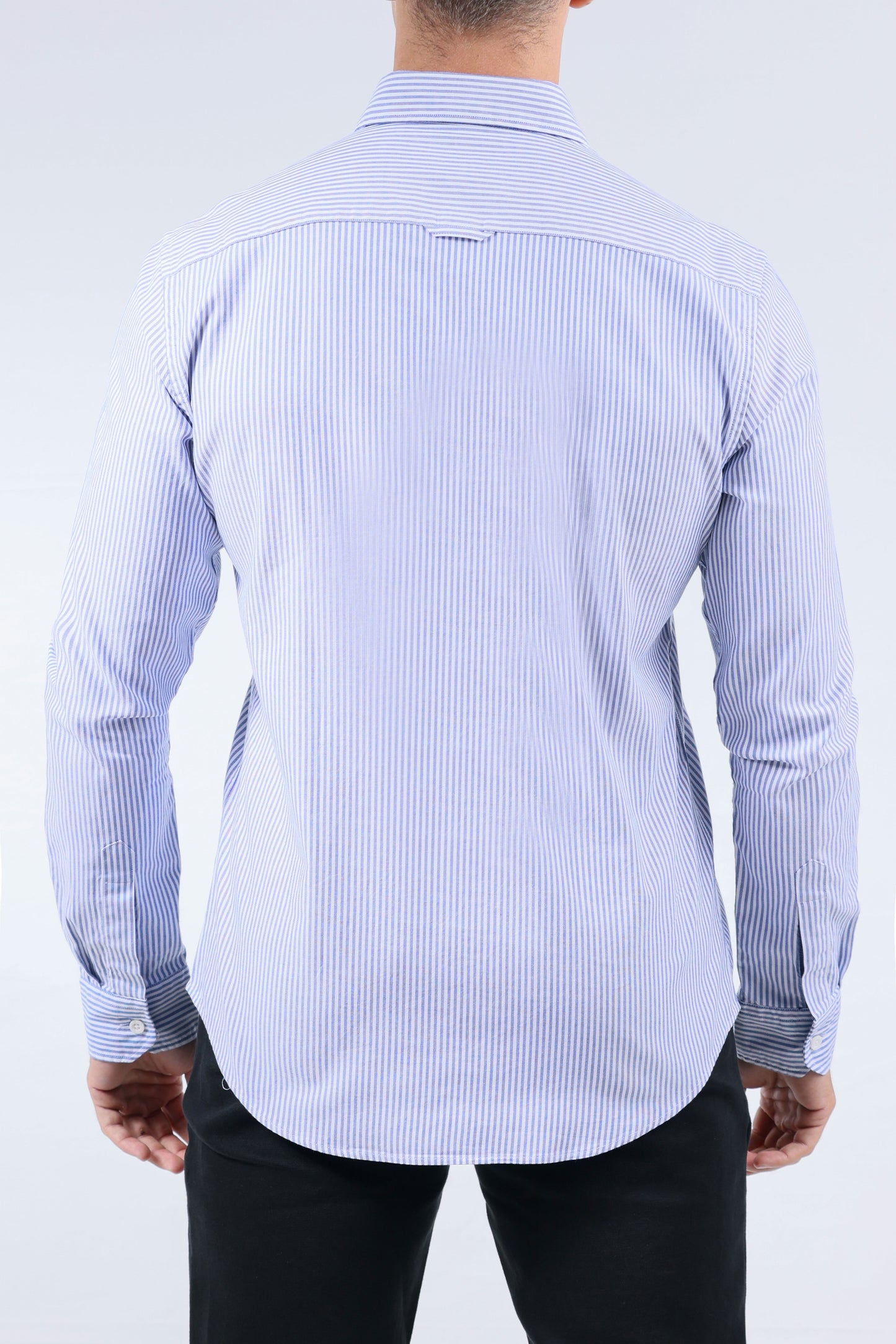 CROCODILE MEN SEMI CASUAL SLIM FIT SHIRT-TRUE NAVY