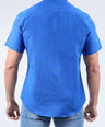 CROCODILE MEN LINEN SLIM FIT HS- DAZZLING BLUE