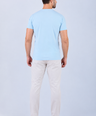Crocodile Crew Neck  Action fit HS-Sky Blue