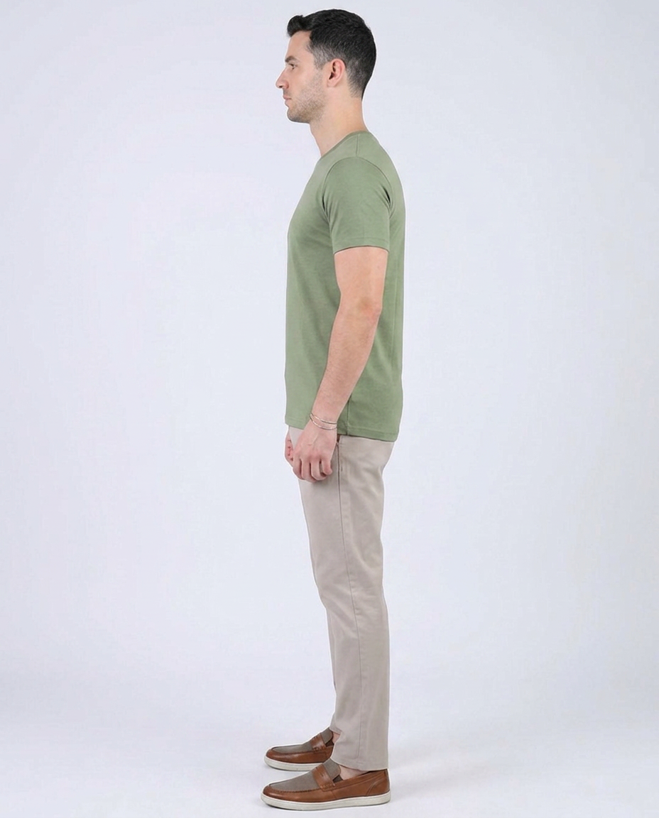 Crocodile Crew Neck  Action fit HS-Apple Green
