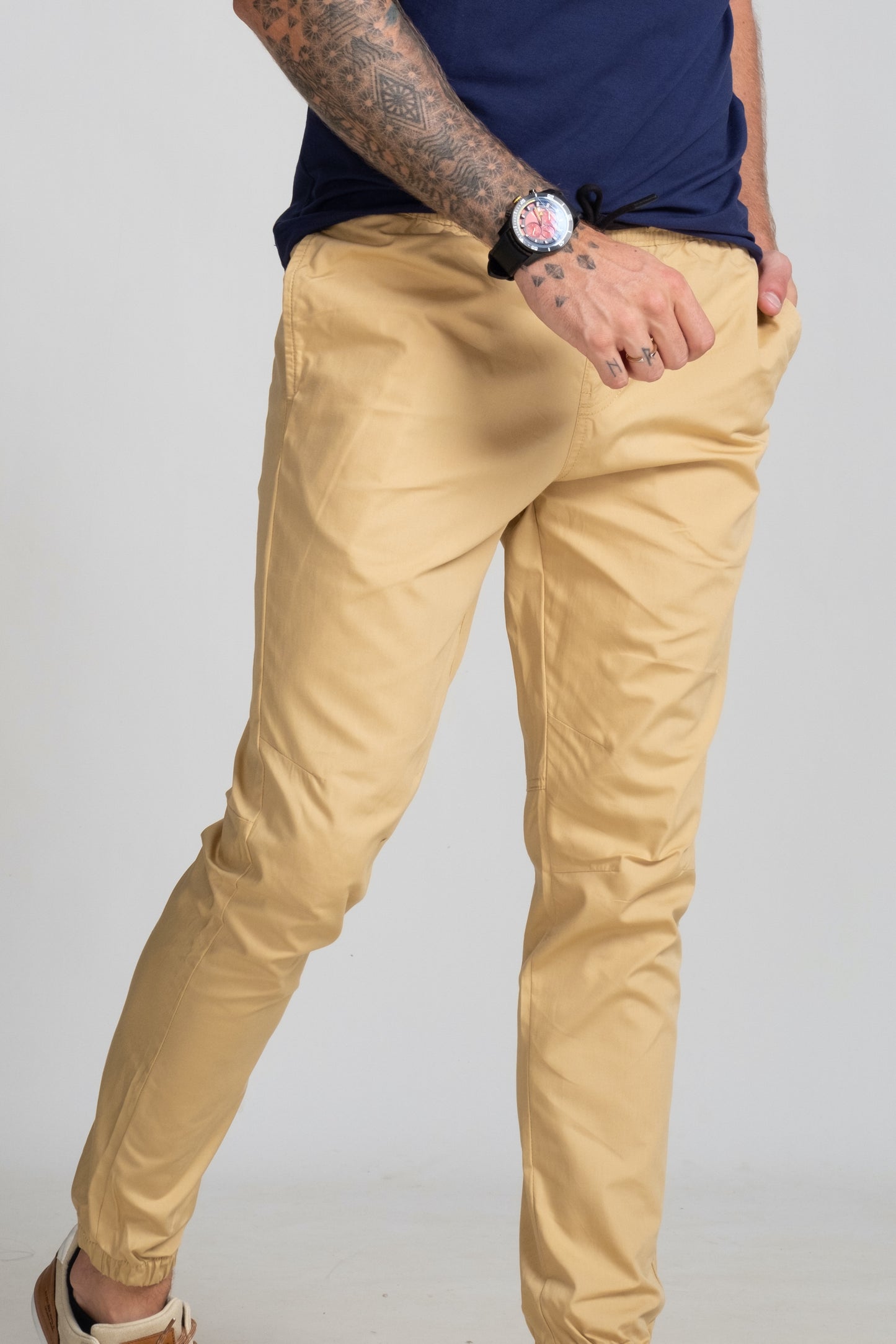 Slim Fit Utility - Jogger - Beige