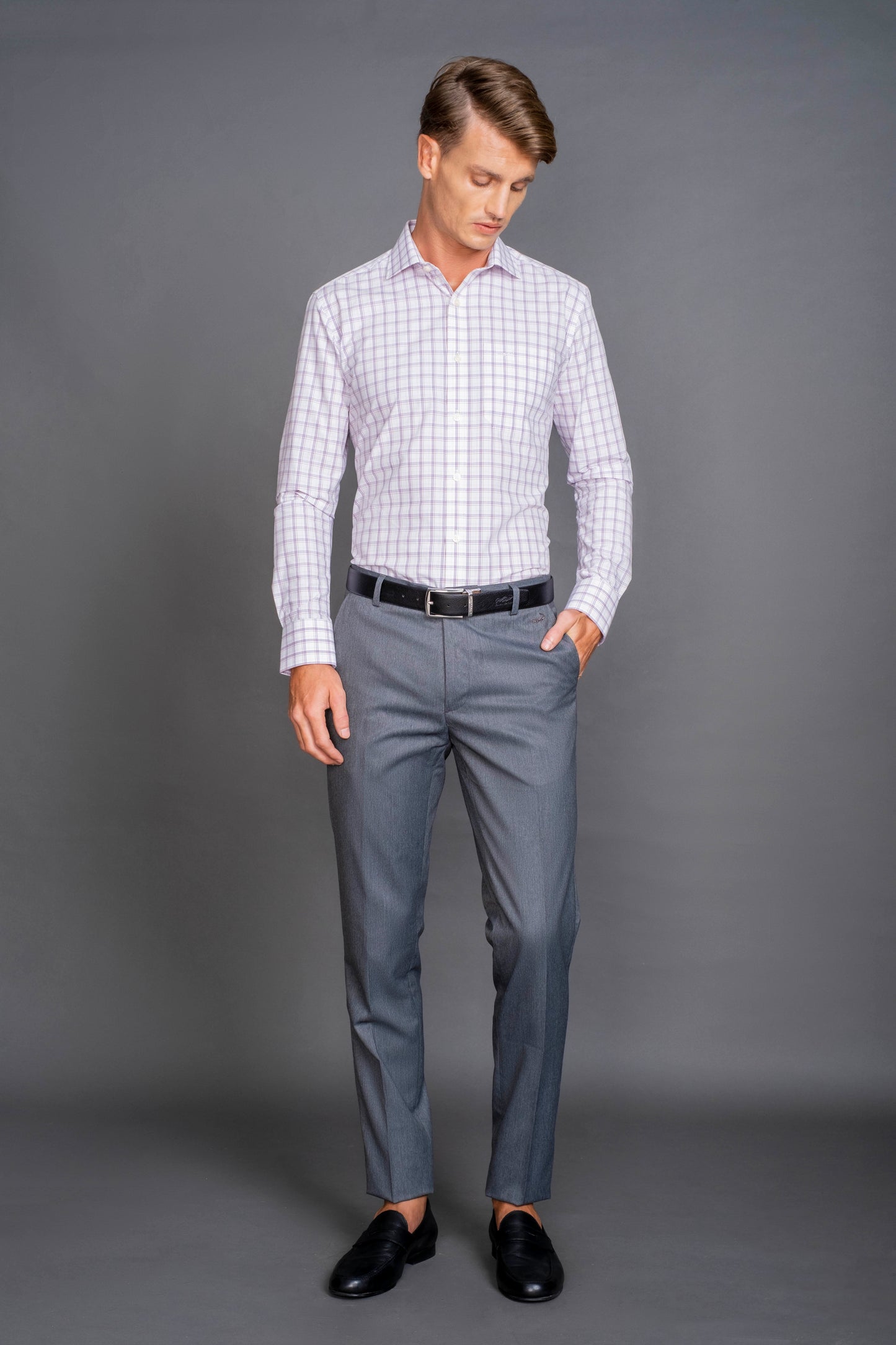 Slim Fit-Formal Trouser-Charcoal