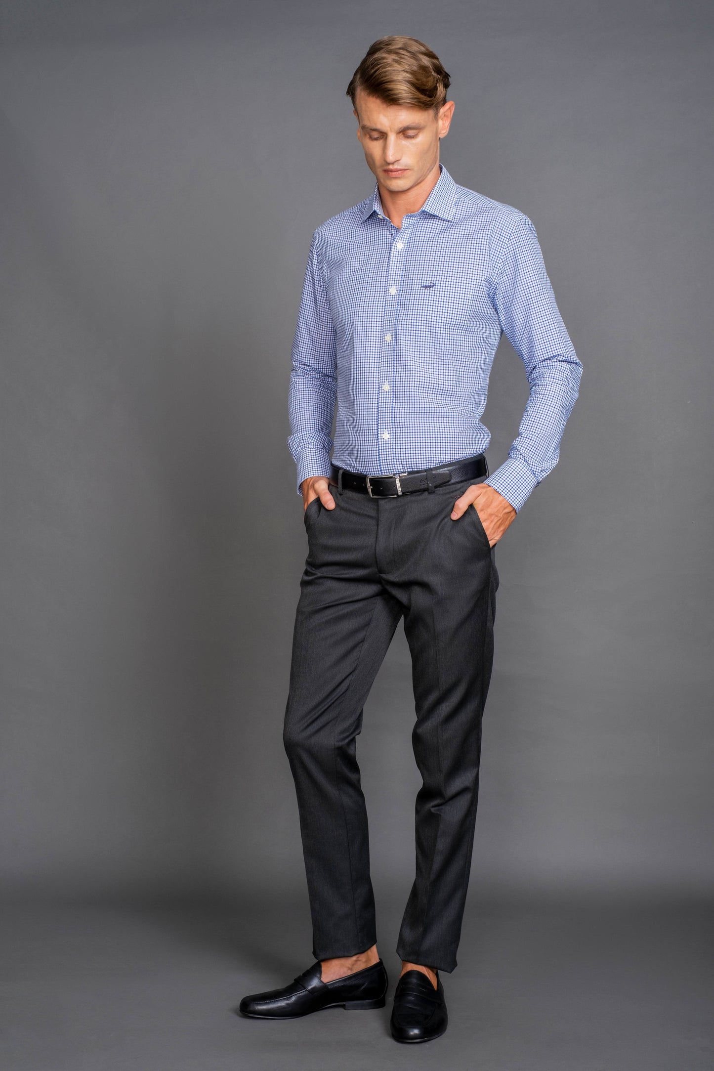 Slim Fit-Formal Trouser-Raven