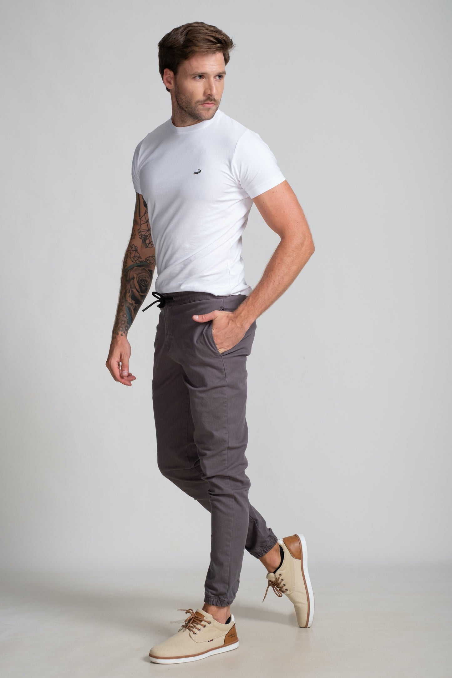 Slim Fit - Compact Jogger - Folkstone Grey