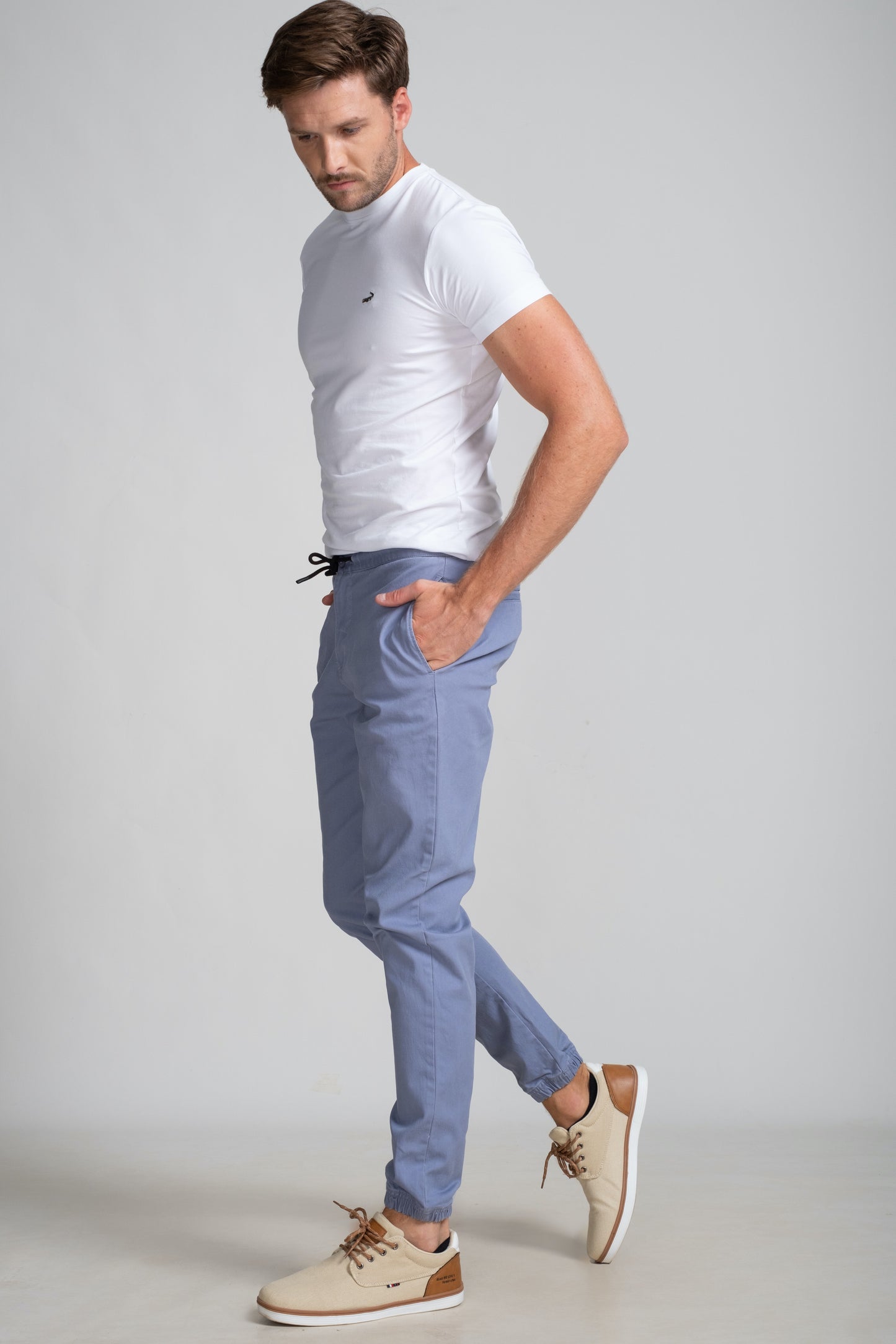 Slim Fit - Compact Jogger - Blue Ice