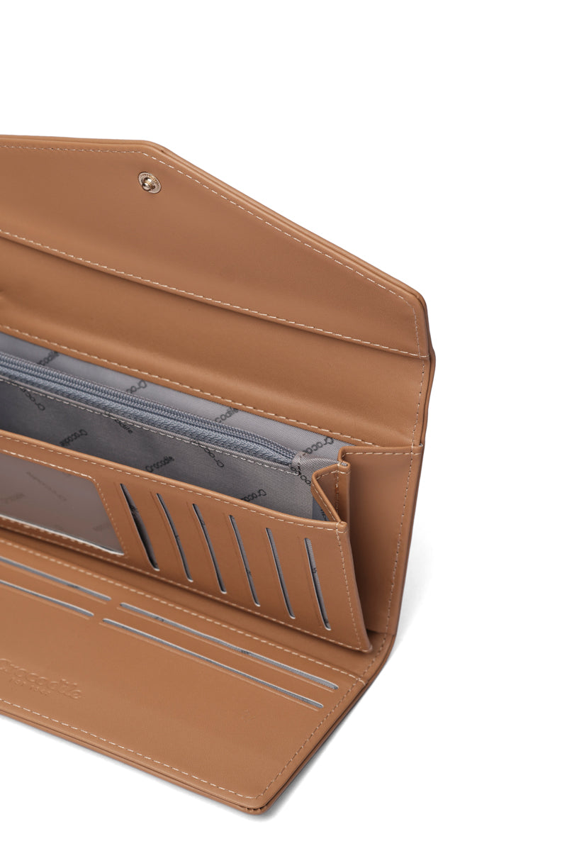 Thaliya- Bi-fold Long Wallet-Medium Red