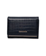 Ava- Tri Fold Small Wallet-Navy