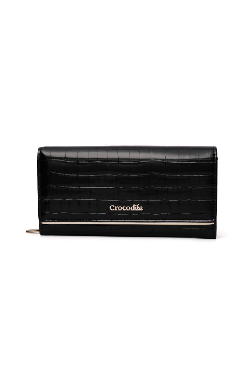 Harper- Bi-fold Long Wallet-Black