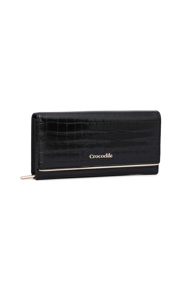 Harper- Bi-fold Long Wallet-Black