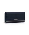 Harper- Bi-fold Long Wallet-Navy