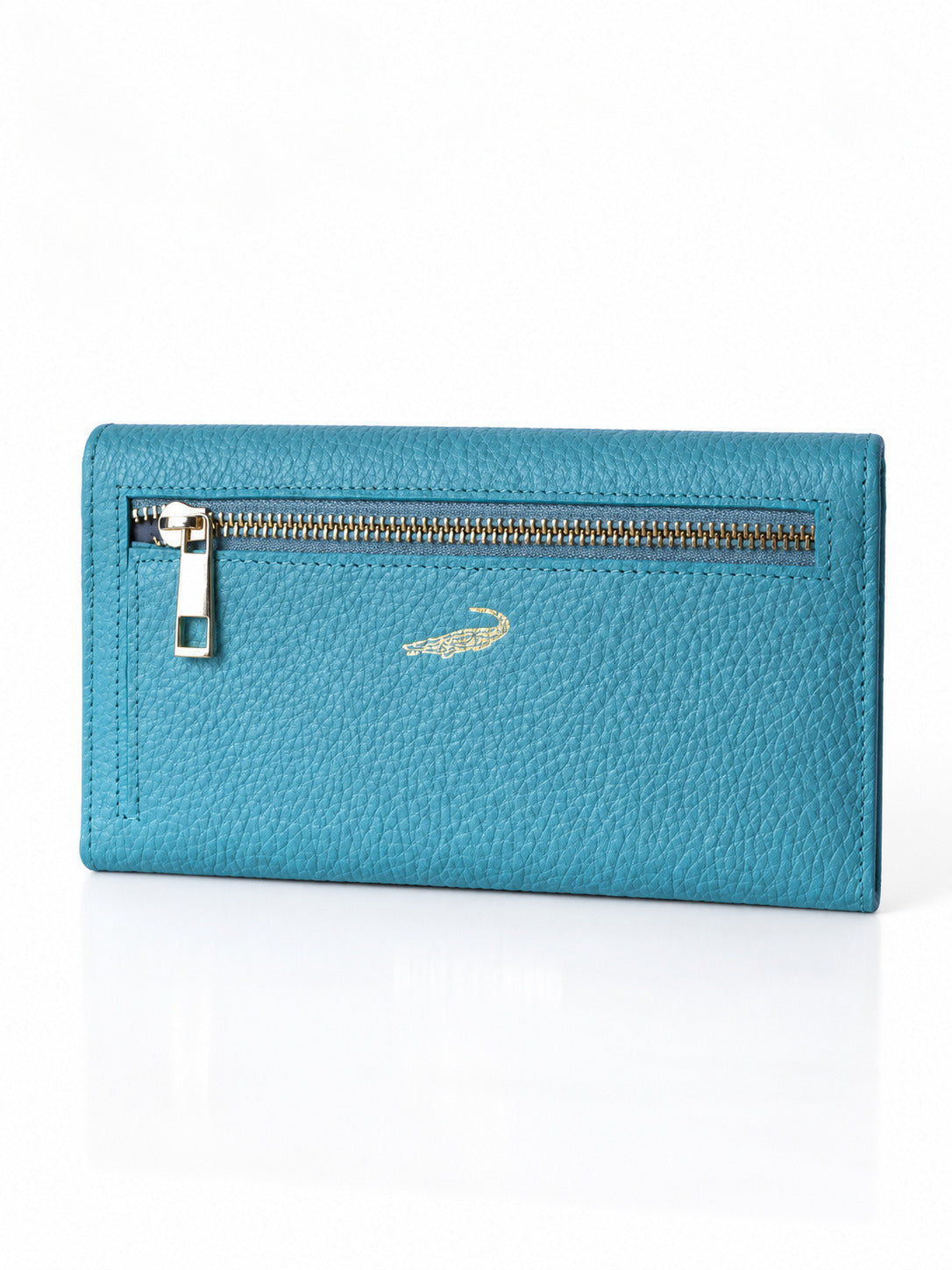Ladies Leather Wallet - Sky Blue