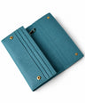 Ladies Leather Wallet - Sky Blue