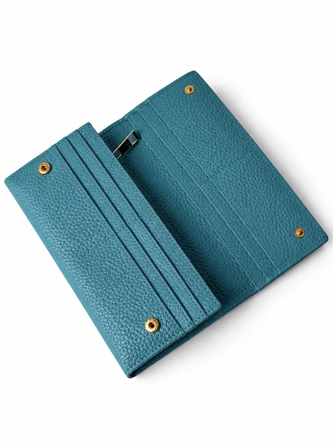 Ladies Leather Wallet - Sky Blue