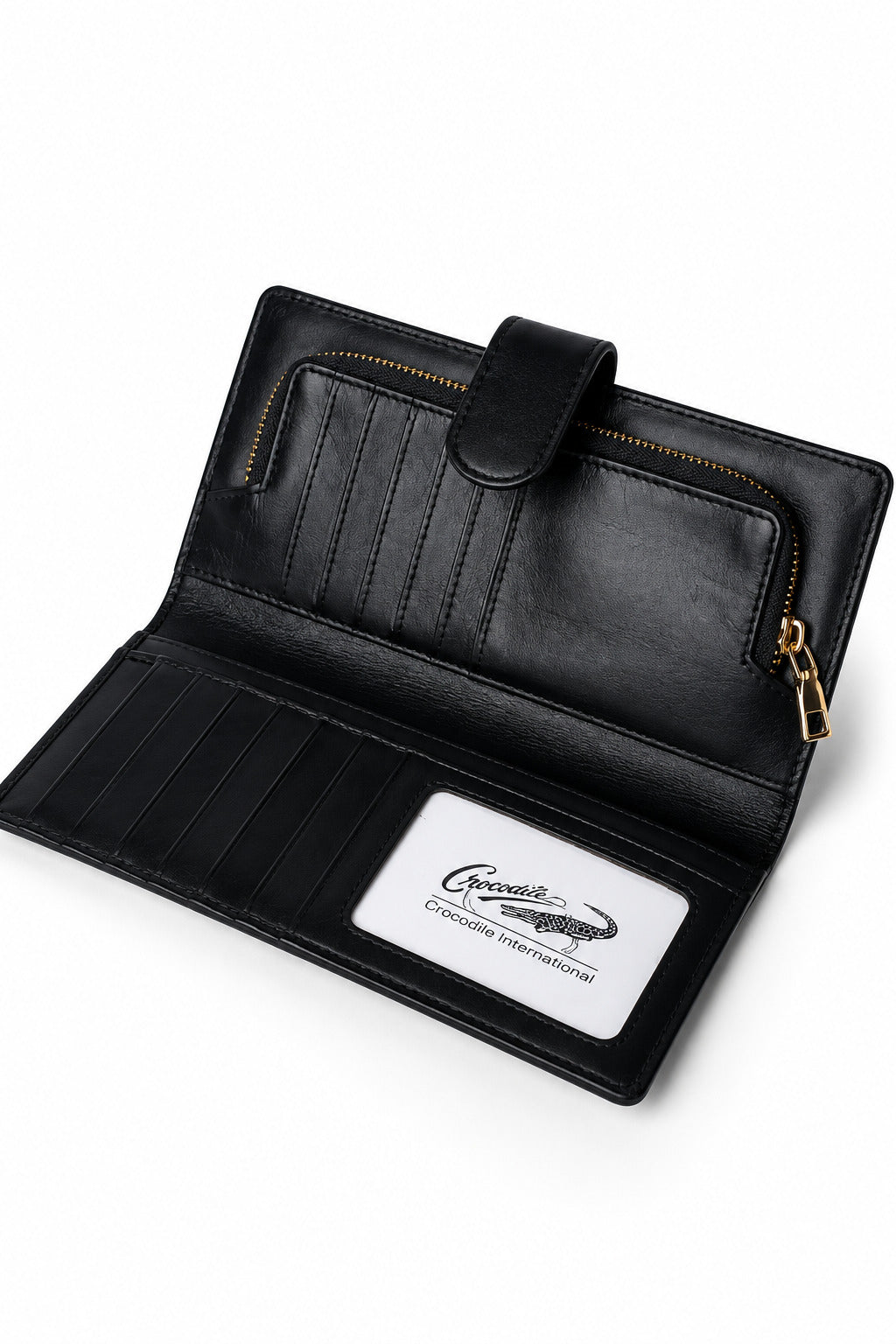 Ladies Leather Wallet - Black