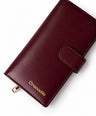 Ladies Leather Wallet - Burgundy