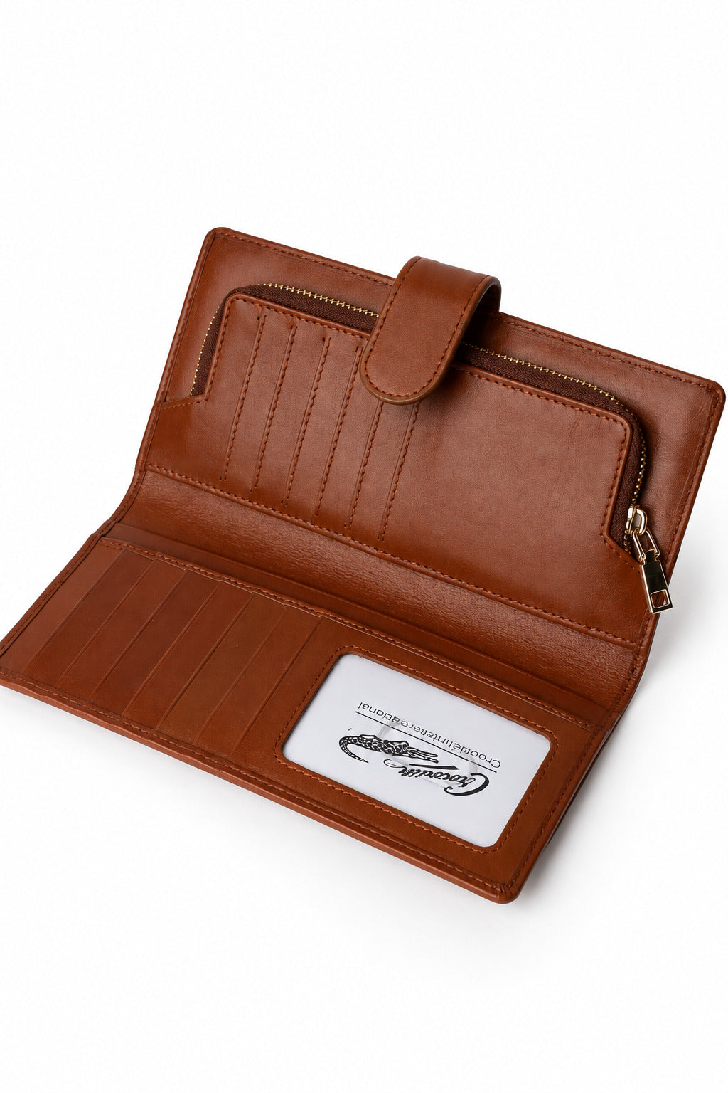 Ladies Leather Wallet - Brown
