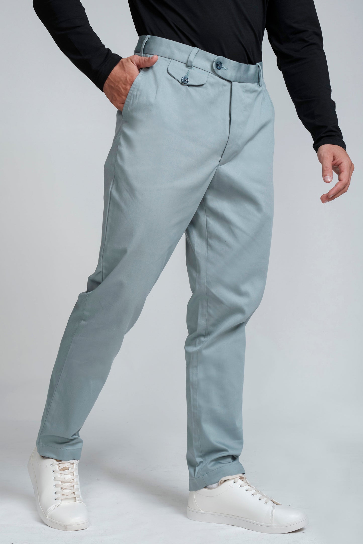 Crocodile Mens Slim Fit Chino Aquifer