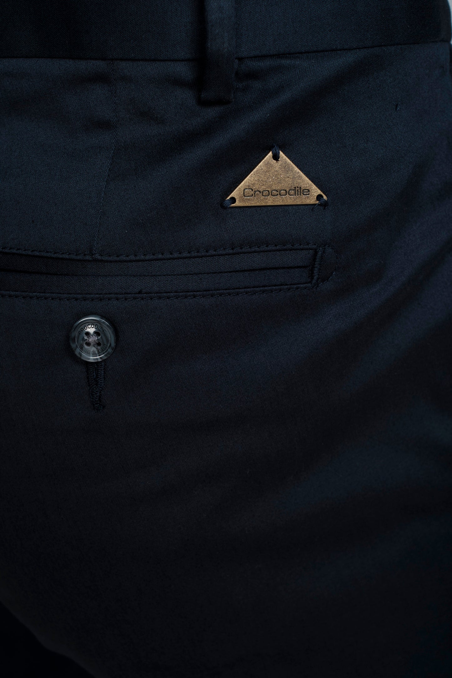 Crocodile Mens Slim Fit Chino Dark Denim
