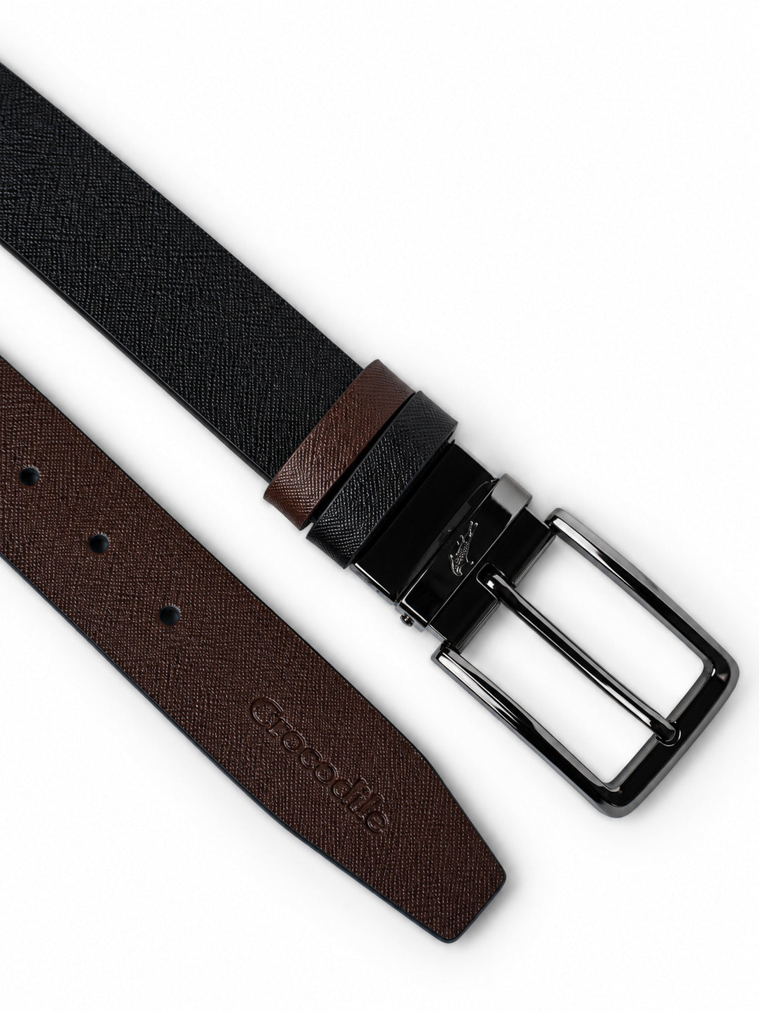 Reversible Belt - Black/Maroon