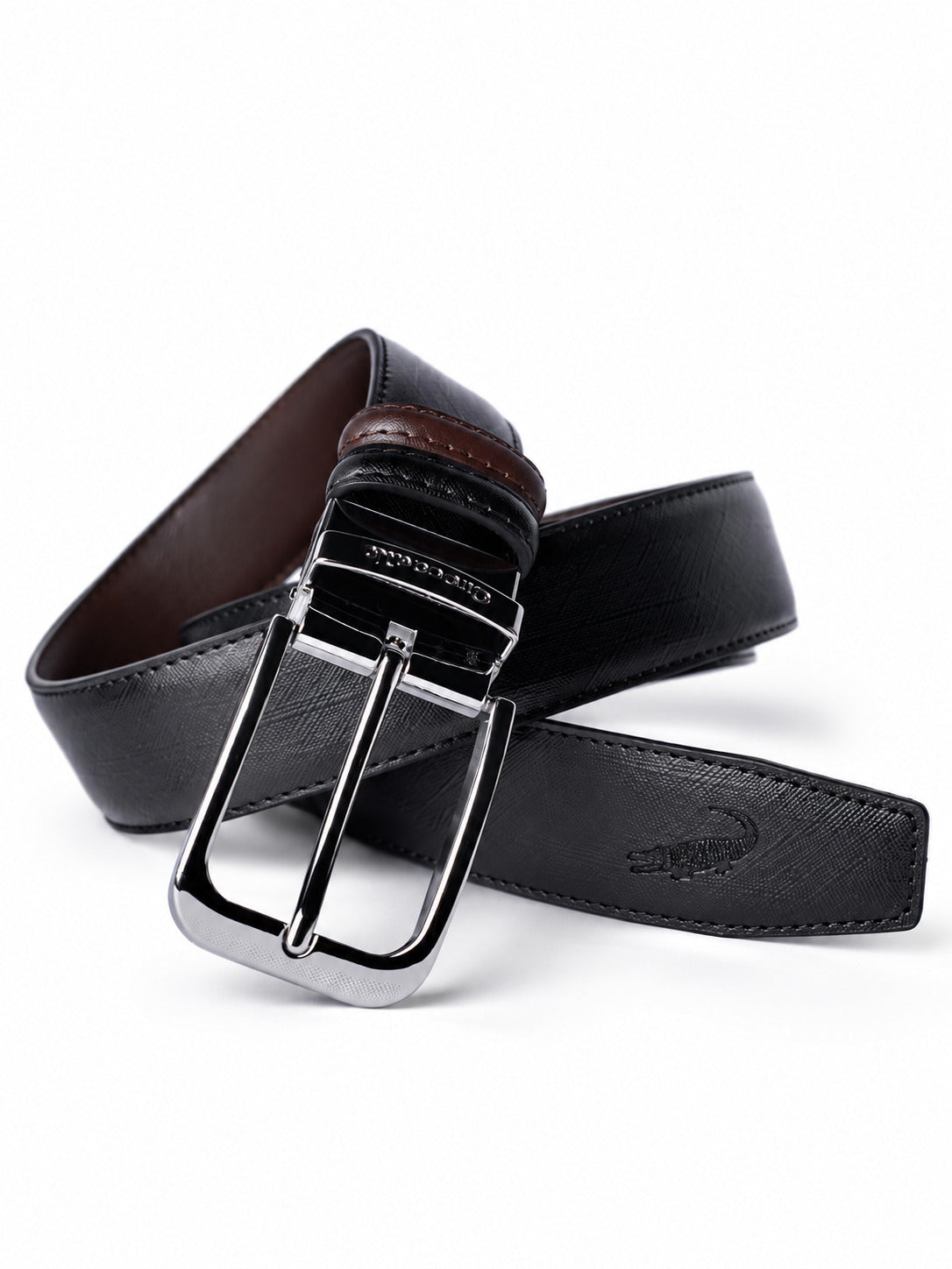 Reversible Belt - Black/Maroon