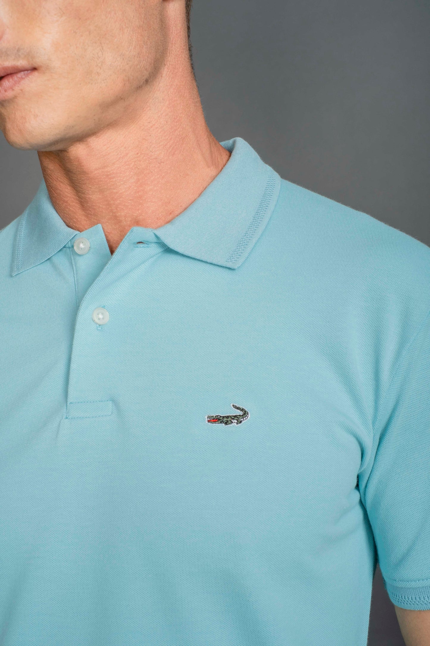 Slim Fit - Casual Polo - Sky