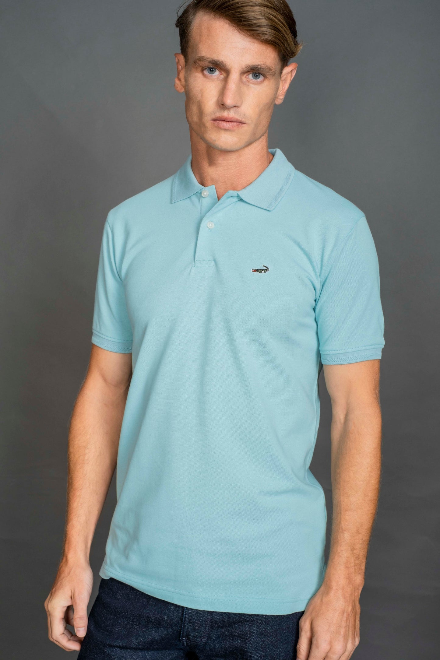 Slim Fit - Casual Polo - Sky
