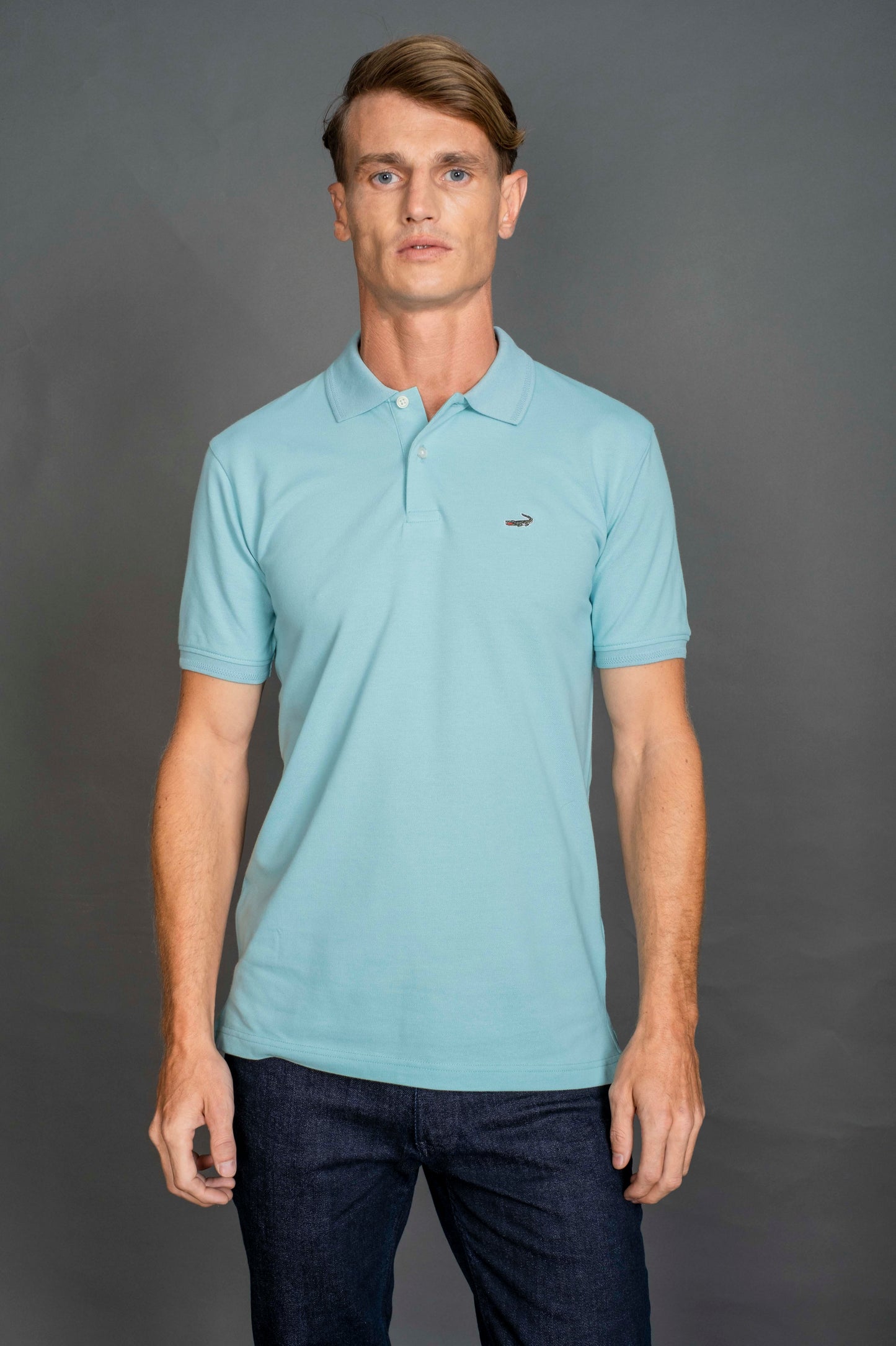Slim Fit - Casual Polo - Sky