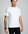 Classic Fit Short sleeves-CasualCrew Neck - Snow White