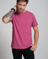 Classic Fit Short sleeves-CasualCrew Neck - Very Berry