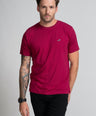 Classic Fit Short sleeves-CasualCrew Neck - Persian Red