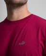 Classic Fit Short sleeves-CasualCrew Neck - Persian Red