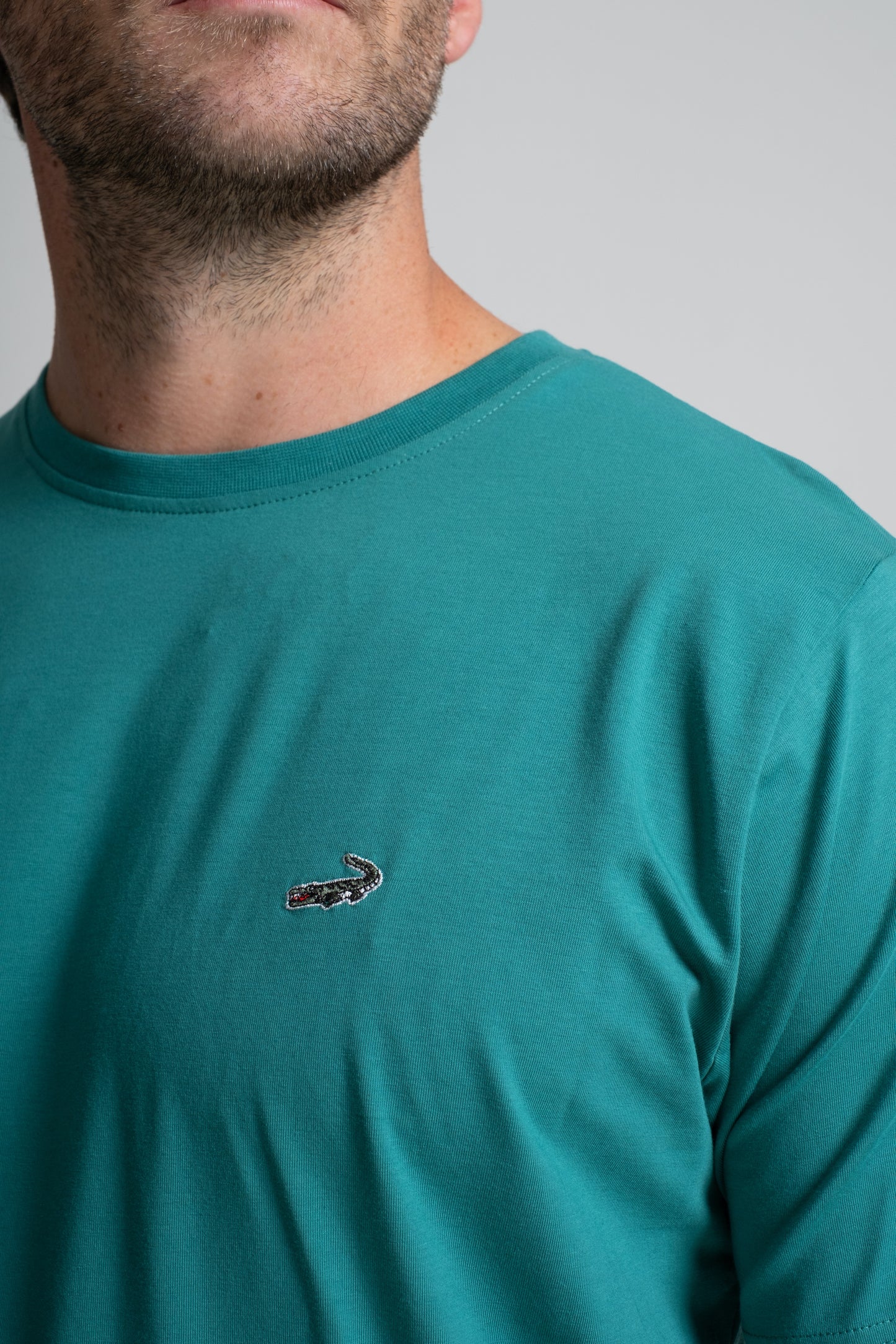 Classic Fit Short sleeves-CasualCrew Neck - GreenAlhambra